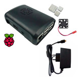 Fonte + Case, Cooler + Dissipador Raspberry Pi3 Pi 3 B E B+ (10 Kits)