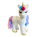 Piñata Unicornio Diamantada O Lisa Fiesta Cumpleaños 