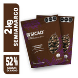 Chocolate Sicao Semiamargo Callebaut  52% Cacao 2 Kg.