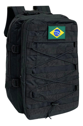 Mochila Escolar Masculina Tatica Reforçada Barata Cor Preto