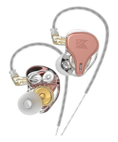 Audifonos In Ear Kz Dq6s Con Micrófono Pink Gold Original