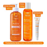 Kit Actine Darrow _ Sabonete 400 + Tônico + Gel Secativo