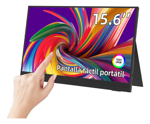 Monitor Portátil Con Pantalla Táctil De 15,6  Fhd 1080p Ips