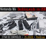 Nintendo Wii + 2 Par De Controles = Jogos Via Usb - Ubsloader - 02