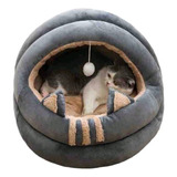 Cama Cueva Para Mascotas Estilo Tambor Talla M Gatos