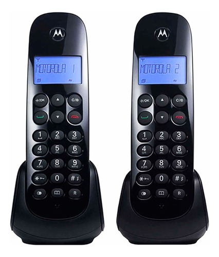 Telefone Motorola Sem Fio 1 Ramal Agenda 20 Num - Cor Preto