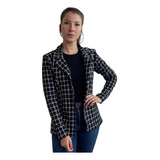 Blazer Acinturado Sobretudo Longo Feminino Casaco Social