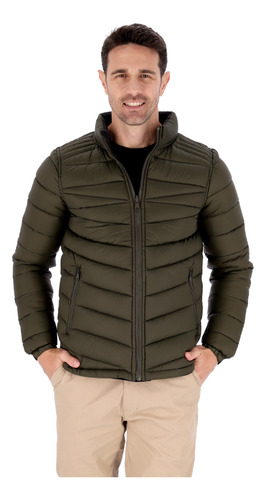 Campera Hombre Invierno Inflable Reversible Importada