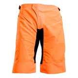 Pantaloneta Mtb Naranja Boxer Badana Incluida! 