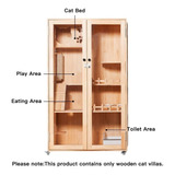Laifug Large Wooden Cat House For Outdoor And Indoor Cats,lu