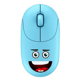 Mouse Emoji Kids Blue Wireless -bright Cor Azul-claro