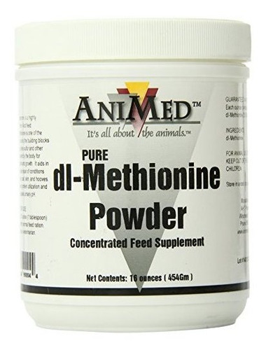 Animed Dl-methionine Pure Para Caballos, 16oz.