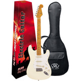 Guitarra Sx Stratocaster Vintage White Fst 57 Maple
