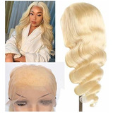 613 Blonde Body Wave Peluca Frontal De Encaje Cabello Humano