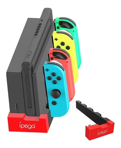 Estacion De Carga Ipega Pg-9186 Para Joy Con Nintendo Switch