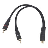 5 Unidades Cable Y Griega 1 Rca Hembra A 2 Rca Macho 30cm