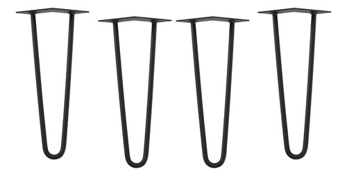 Pata Metalica Tipo Hairpin 35 Cm (pack4 Unidades)