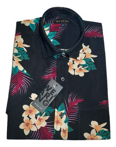 Camisa  Hawaiana Fibrana Hombre Nueva Temporada Premium