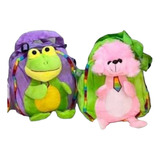 Bolso Peluche Infantil Animalitos Regalos Niñas + Sorpresa 