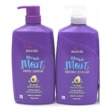 Kit Aussie Miracle Moist Shampoo 778ml E Condicionador 778ml