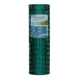 Tela Soldada Pvc Verde Malha 5x10 1.0m X 25m Fio 2,5mm Algom