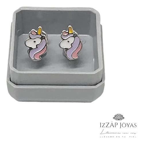  Aros Aritos Abridores Unicornios -  Plata 925