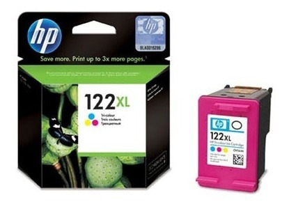 Tinta Hp 122xl Tricolor Deskjet 1000/2000/2050/3050 Ch564hl