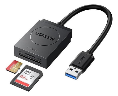 Ugreen Leitor 2 Em 1 Cartão Memória Usb 3.0 Sd Micro 20250