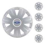 Juego 4 Tazas Ford Focus 2007 2008 2009 2010 2011 2012 2013 2014 De 14 Pulgadas Con Logo