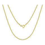 Corrente Choker De Ouro 18k Veneziana De 40cm Com 1,3mm