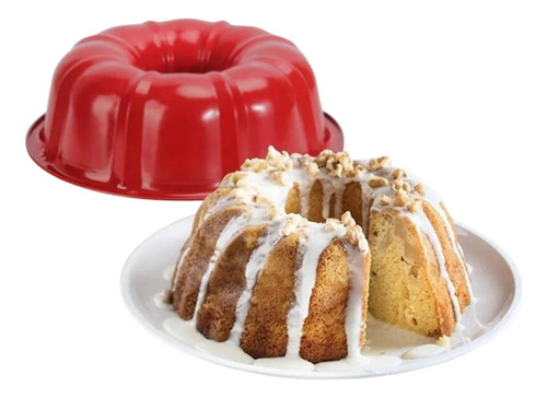 Molde Bundt 24cm Flanera Queque Bizcocho Jalea  Hueco Ondul