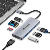 Adaptador Multipuerto De Concentrador Usb C, Base Usb C Mini