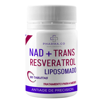 Nad + Trans-resveratrol Liposomal X 120 Tabletas Anti-age Sin Sabor | Envío gratis
