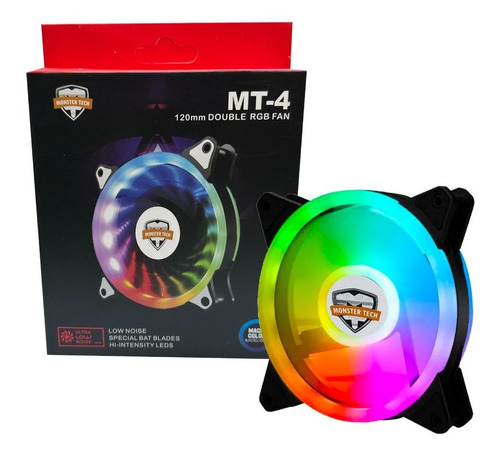 Fan Cooler 120mm Rgb Para Cpu Chasis Ventilador Pc