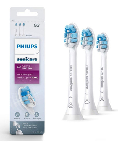 Philips Sonicare Placa Óptima Repuesto G2 3pk Hx9033/65 Blan