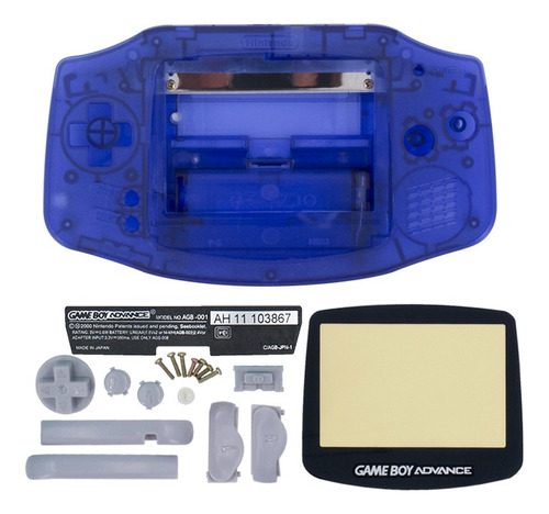 Carcasa Para Game Boy Advance (gba) Midnightblue (clear)