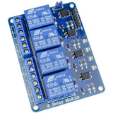 Modulo Rele 4 Canales Arduino Microcontrolador Optocoplado 