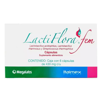 Lactiflora Fem 430 Mg Caja Con 6 Cápsulas | Envío gratis
