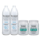 Shampoo Baño D Crema Novalook X4 Neutro Inten Btx Kit Grande