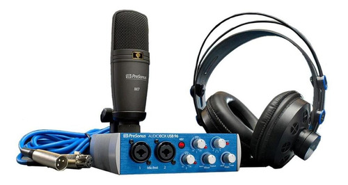 Presonus Audiobox 96 Studio Combo Para Grabación Color Azul Acero