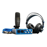 Presonus Audiobox 96 Studio Combo Para Grabación Color Azul Acero