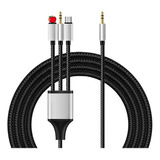 Cable Usb-c + Lighting + 3.5mm A Audio 3.5mm Stereo Celular