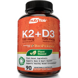 Suplemento En Cápsula Nutriflair  Premium K2 + D3 Vitamina K2 ´+ D3