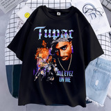 Camiseta Oversized Trap Rap Hip Hop Gringa Tupac 2pac Festa