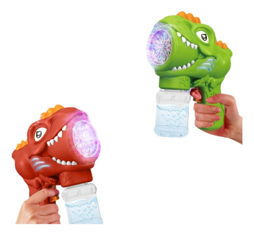 Juguete Pistola De Burbujas Dinosaurio Fiestas Regalos Niños