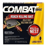 Combat Max Mata Cucarachas 8 Trampas Cebo 12gr