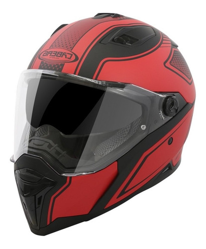 Casco Caberg Stunt Blade Integral Rojo Y Negro Bertone Motos