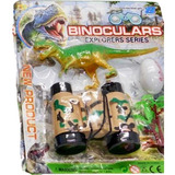 Binoculares Exploradores Con Juguete Dinosaurio Niños Regalo