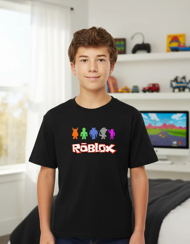 Playera Roblox Para Niños Brilla Oscuridad