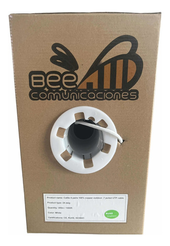 Cable Utp Cat5e, Un Forro Exterior, 100%cobre,igual A Belden